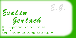 evelin gerlach business card